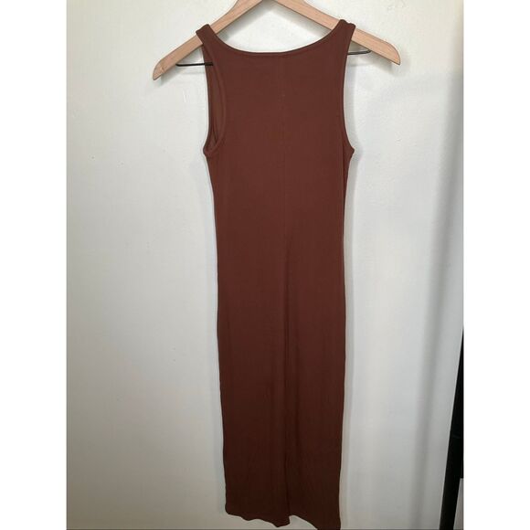 Quince Tencel Rib Knit Sleeveless Dress - Picture 5 of 8